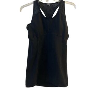 Calia Women's Black Lace Racerback Tank Top Casual Summer